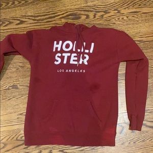 red hollister hoodie